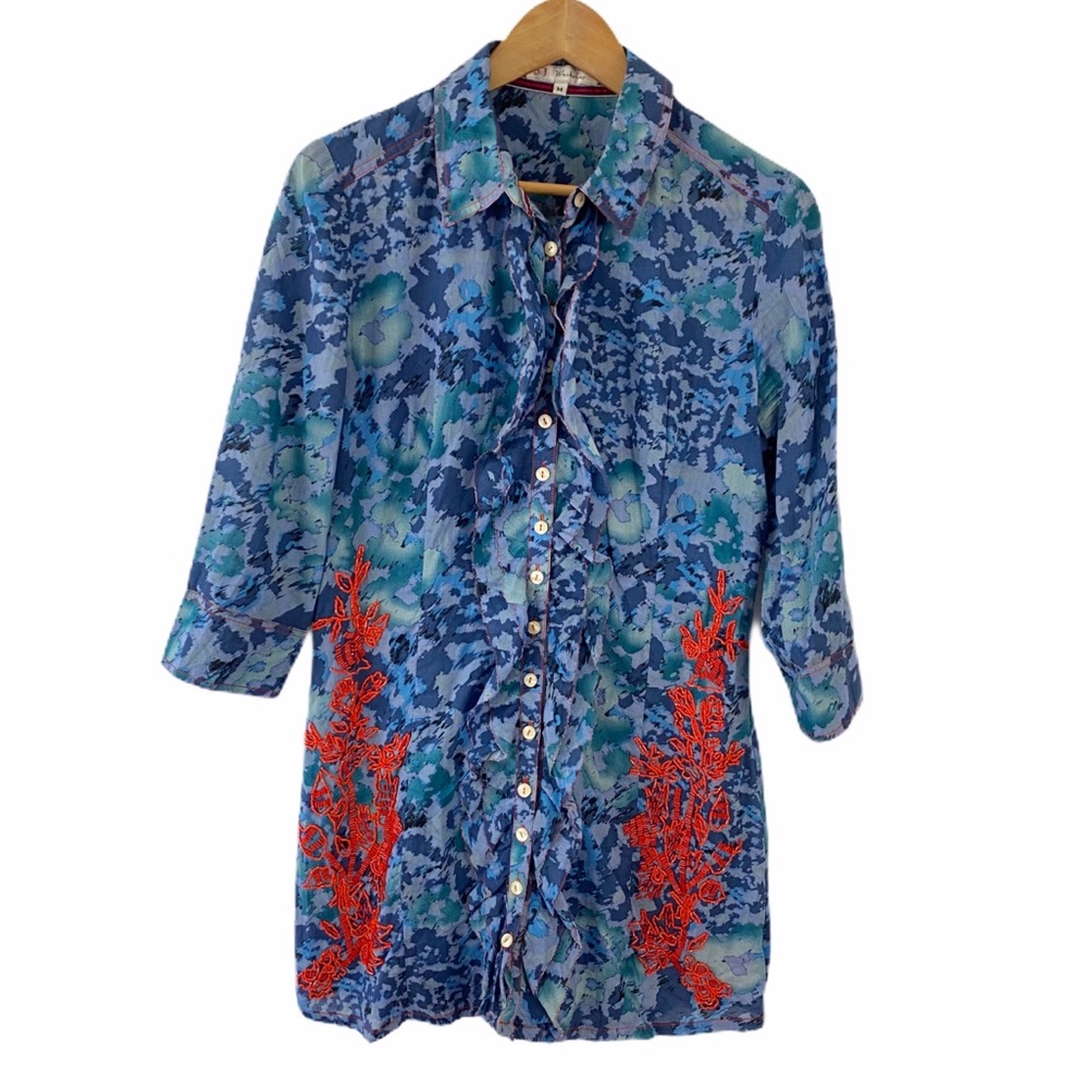 3J Workshop Johnny Was Beaded Tunic